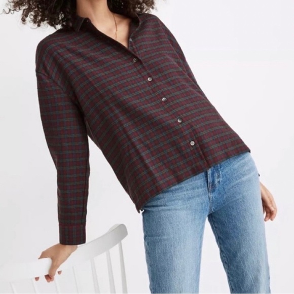 Madewell Westlake Shirt in Willowdale‎ Plaid Top - Picture 7 of 7